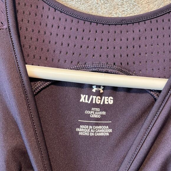 Under Armour Women's Mesh Tank Top Size XL Purple Pink - Picture 6 of 6